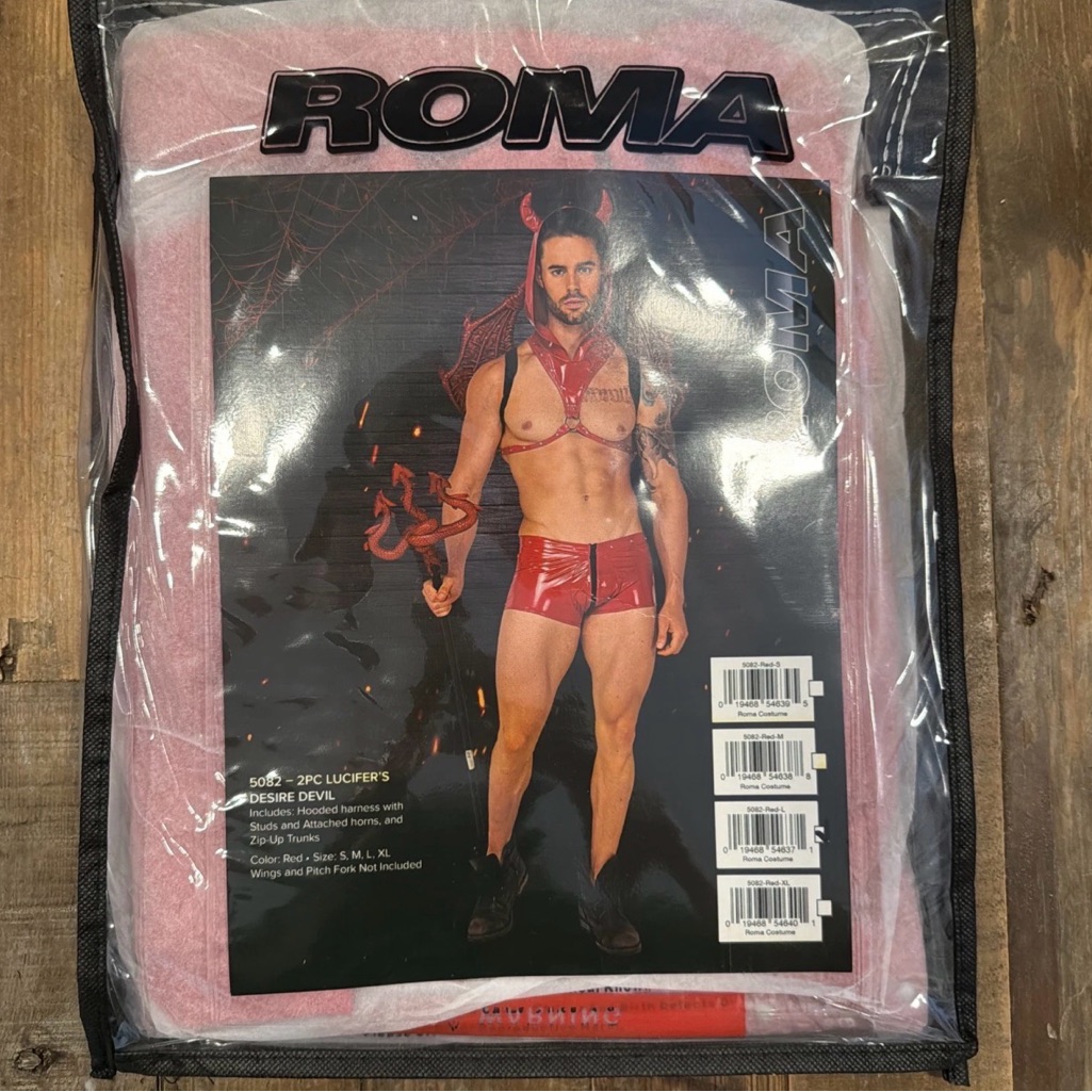 Lucifers Desire Devil Mens Costume By Roma  Brand New